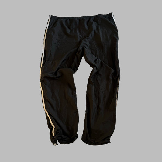 Y2K Adidas Three Stripe Wide Leg Track Pants - XL