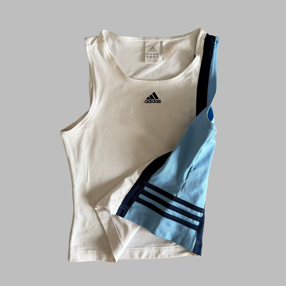 Y2K Adidas Asymmetrical Activewear Top - M