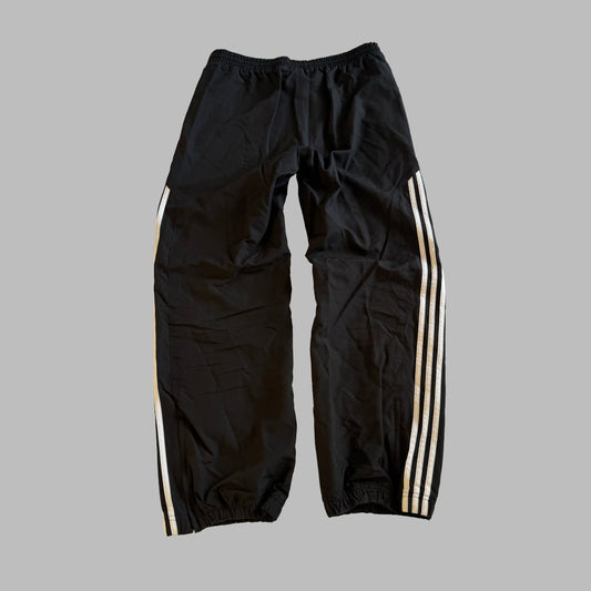 Y2K Adidas Three Stripe Baggy Track Pants - L