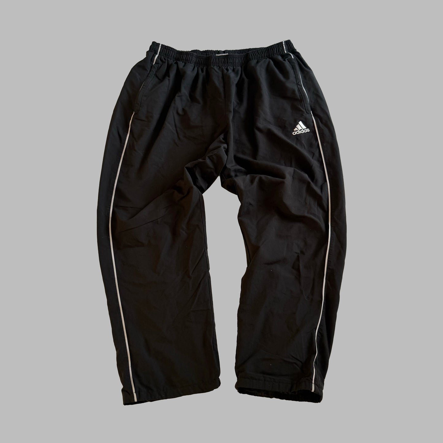 Y2K Adidas Classic Wide Leg Track Pants - XXL