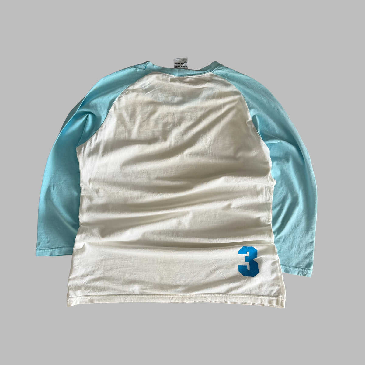 Y2K Adidas Spell Out Raglan Long Sleeve - S