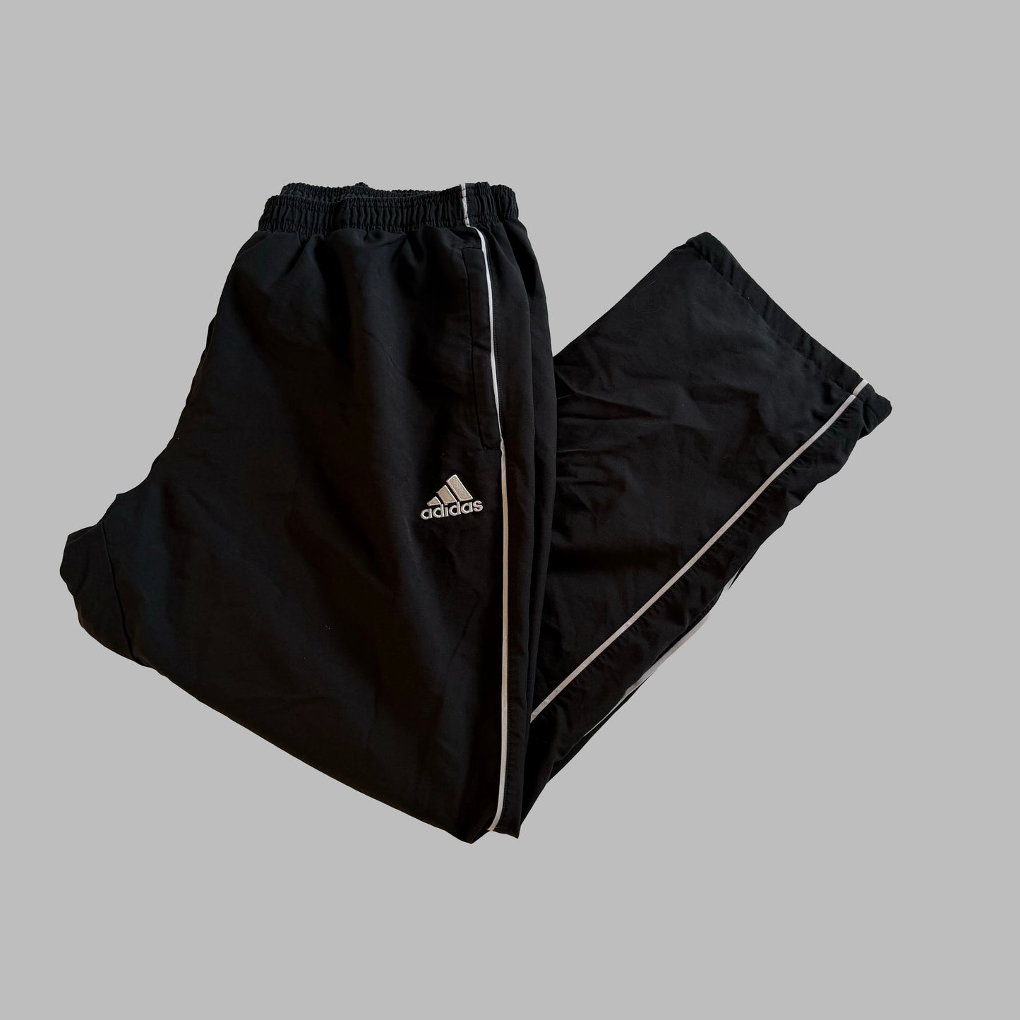 Y2K Adidas Classic Wide Leg Track Pants - XXL