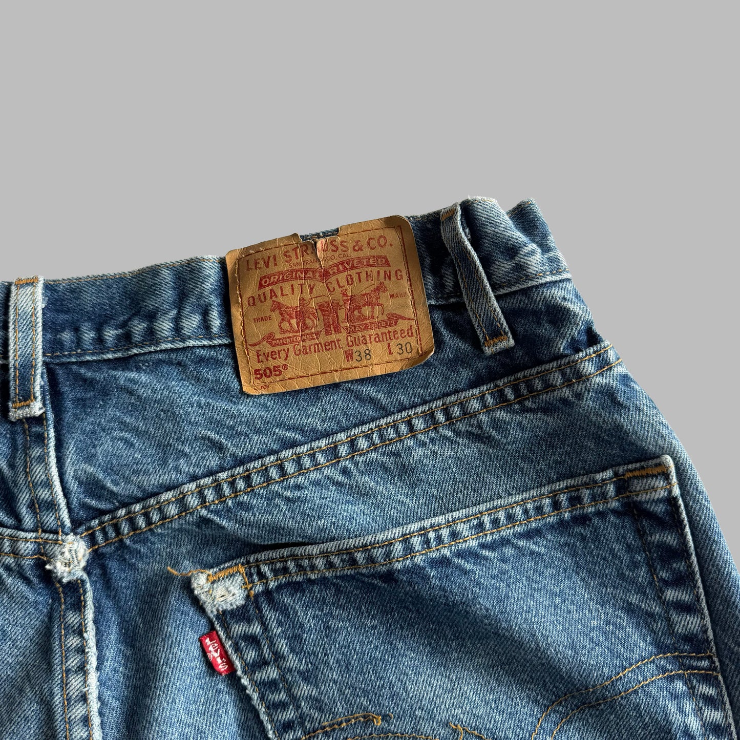 90s Levis Paper Tag Straight Leg Jeans - 38 x 30