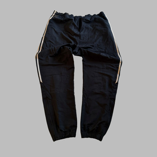 Y2K Adidas Three Stripe Baggy Track Pants - M