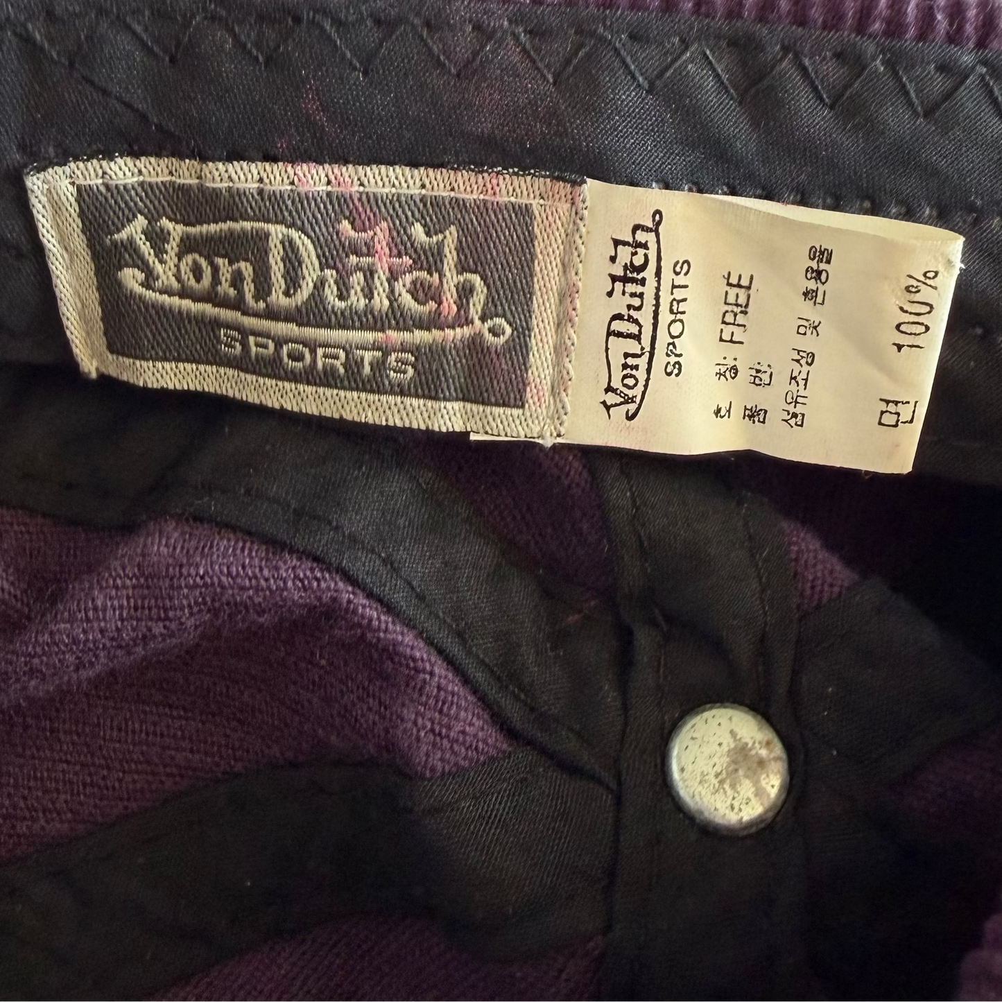 Von Dutch Corduroy Cap