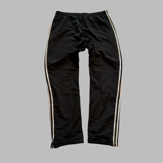 Y2K Adidas Three Stripe Wide Leg Track Pants - S
