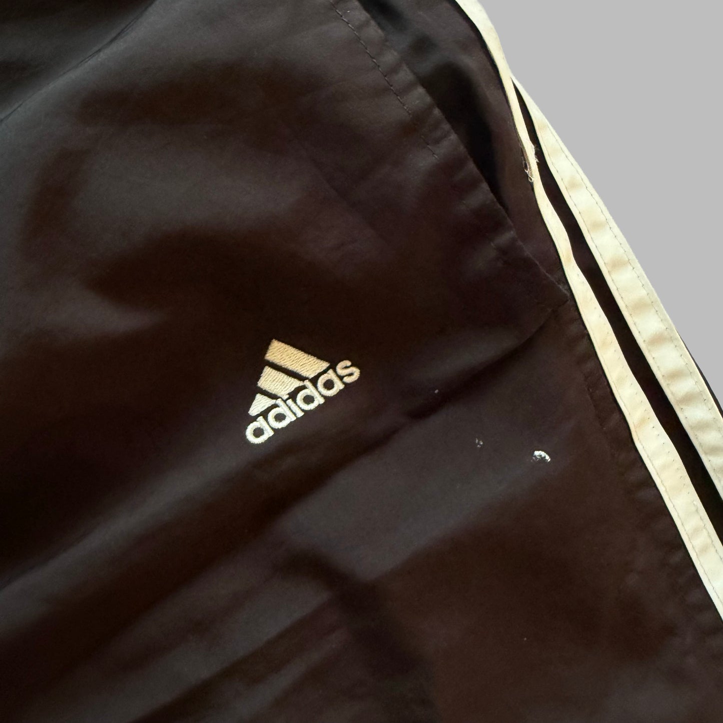 Y2K Adidas Three Stripe Baggy Track Pants - XL