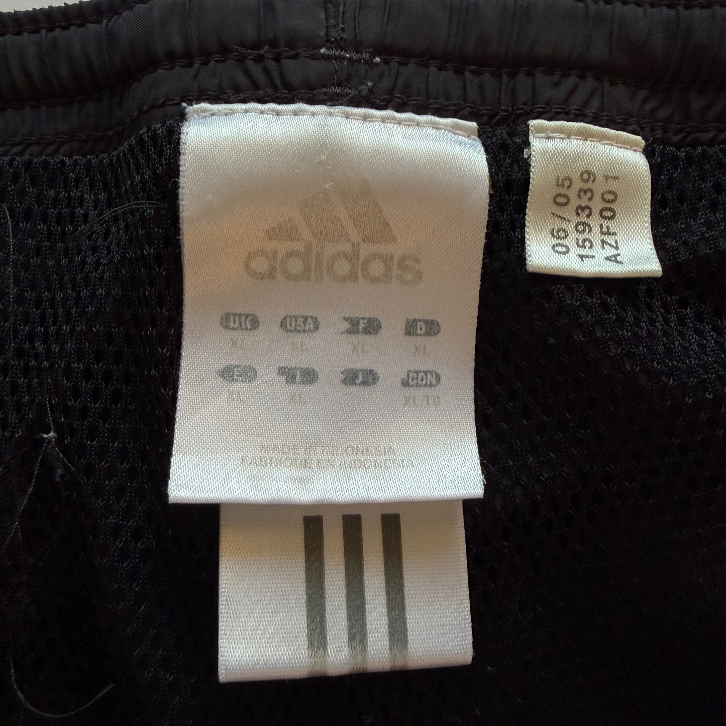 Y2K Adidas Three Stripe Baggy Track Pants - XL