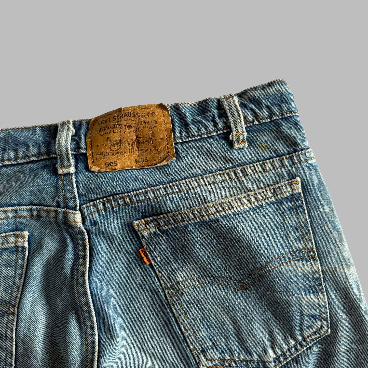 90s Levis Paper Tag Straight Leg Jeans - 36 x 30