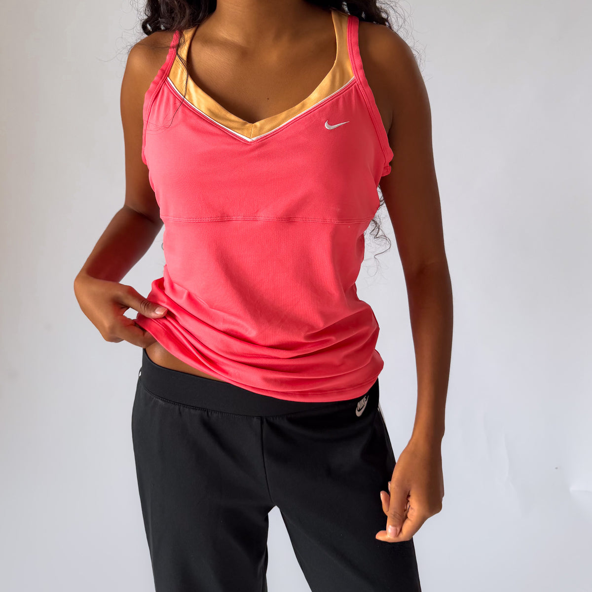 Nike Panelled Strappy Activewear Tank - L