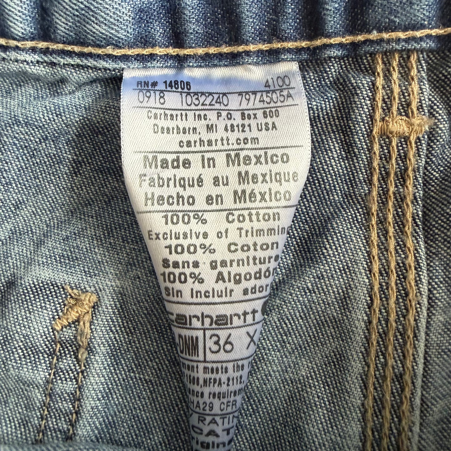 Carhartt Wide Leg Jeans - 36 x 30
