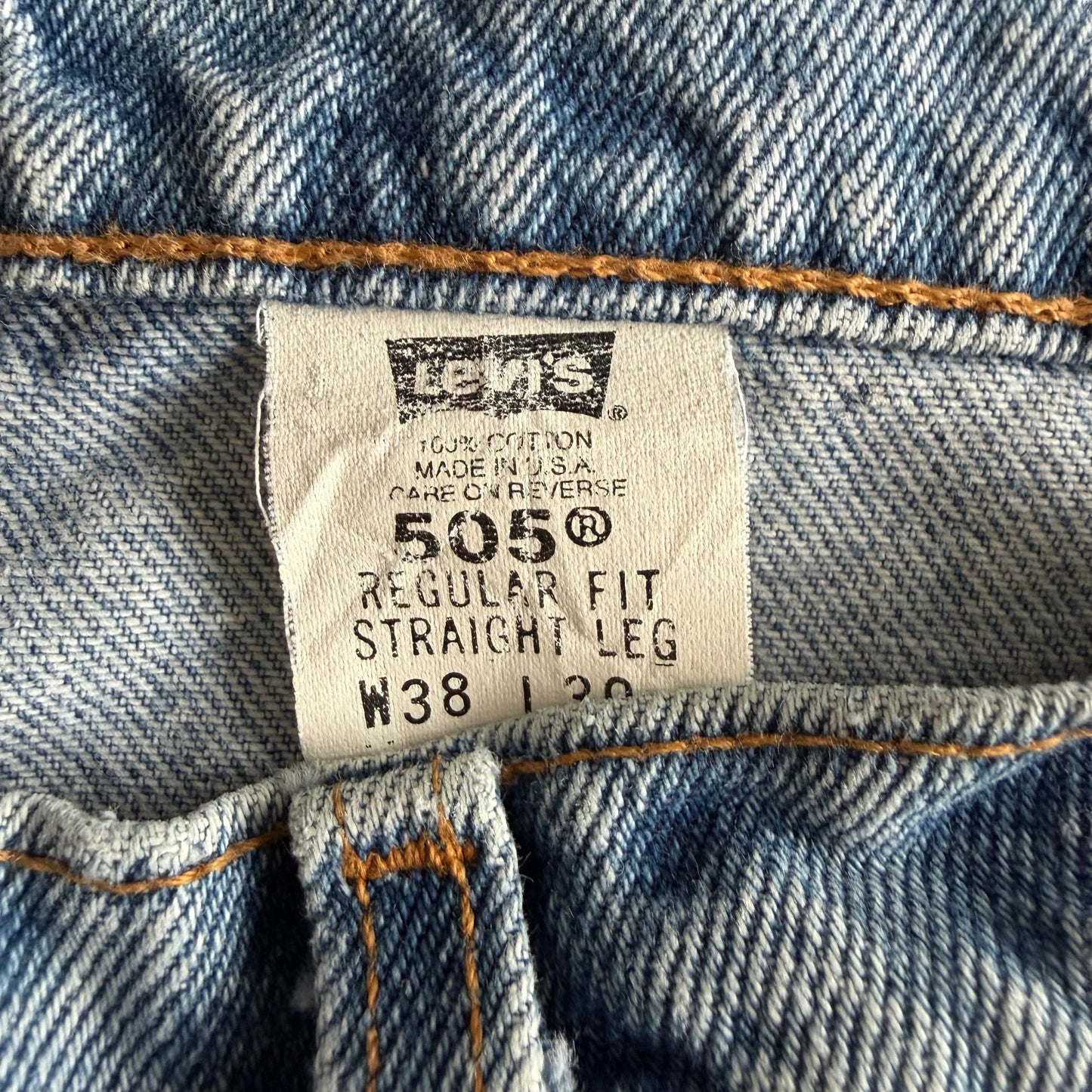 90s Levis Paper Tag Straight Leg Jeans - 38 x 30