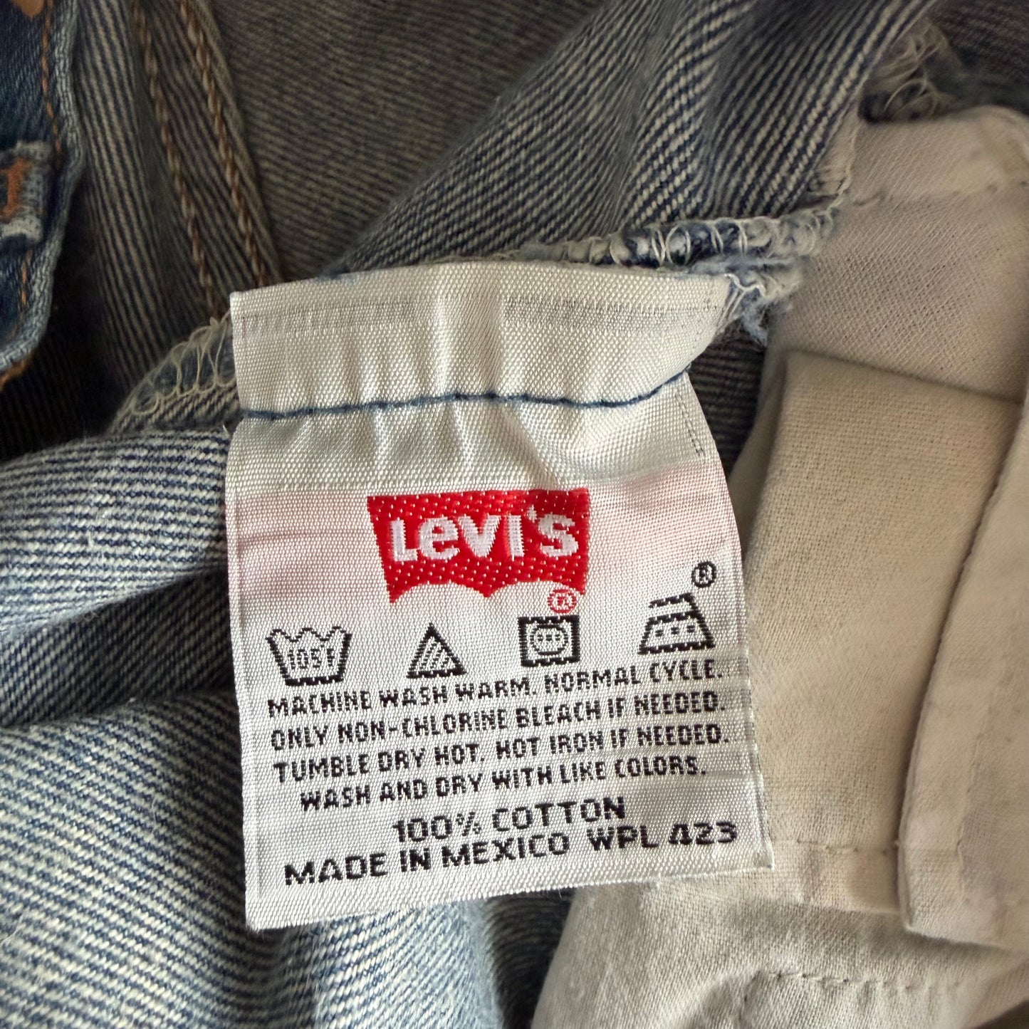 90s Levis Paper Tag Wide Leg Jeans - 33 x 32