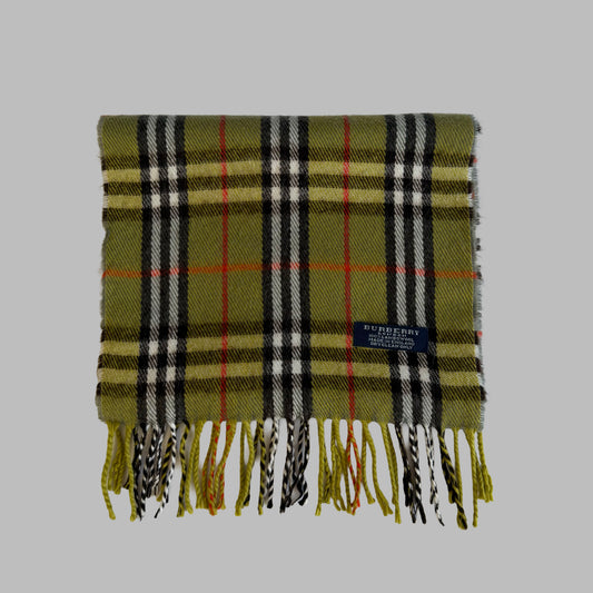 Y2K Burberry Lambswool Check Scarf