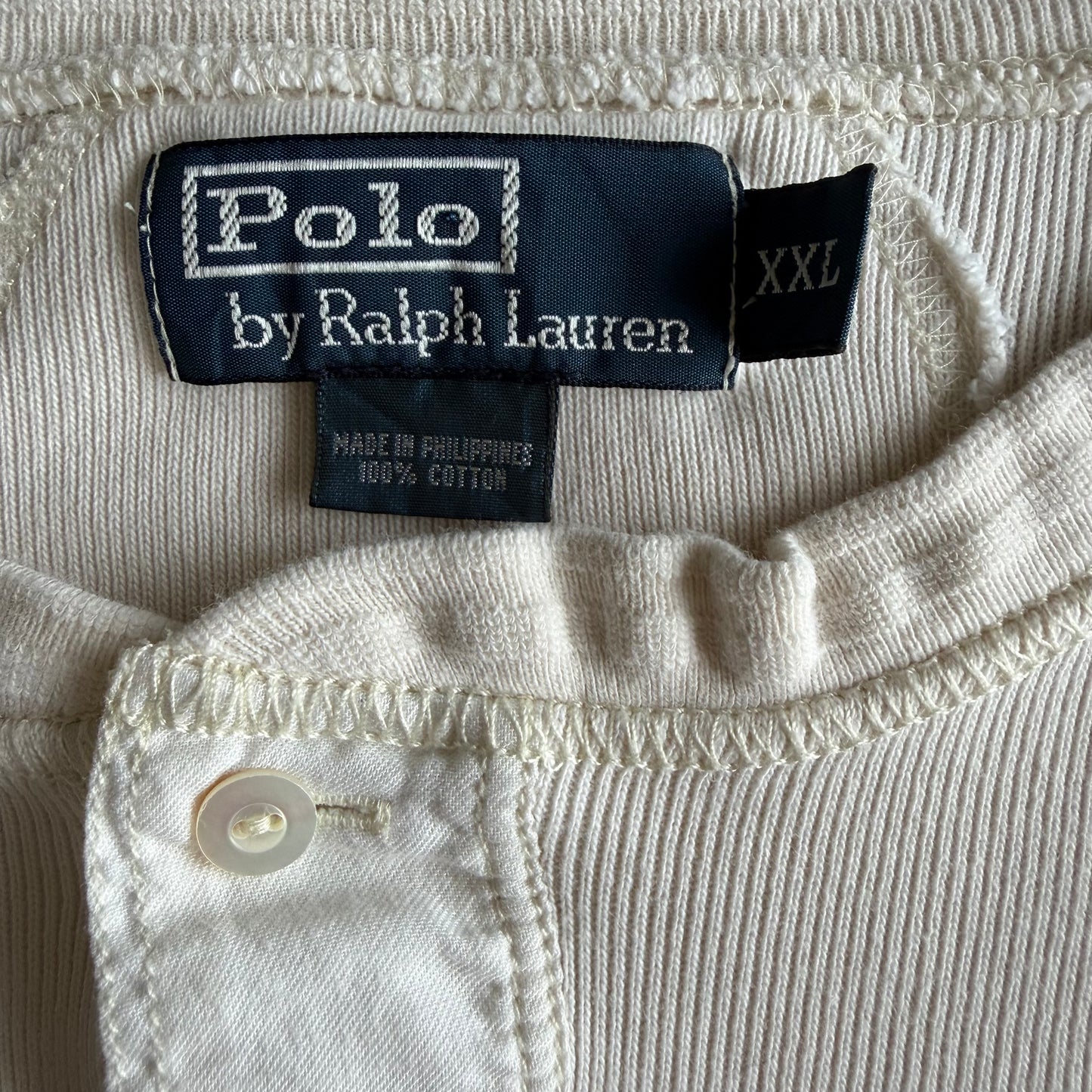 90s Polo Ralph Lauren Henley Pullover - XXL