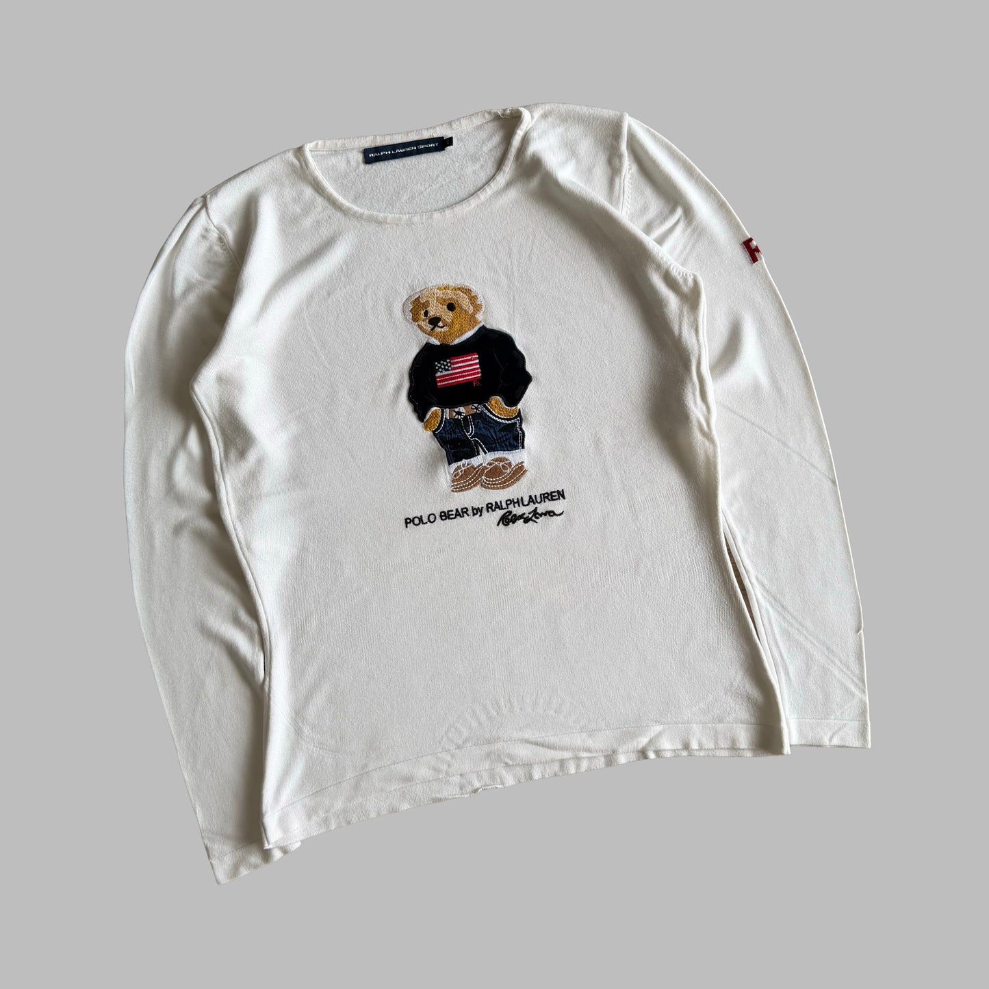 Y2K Polo Ralph Lauren Polo Bear Pull Over - S