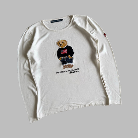 Y2K Polo Ralph Lauren Polo Bear Pull Over - S