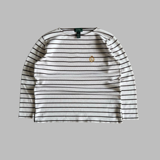Y2K Polo Ralph Lauren Striped Pullover - L