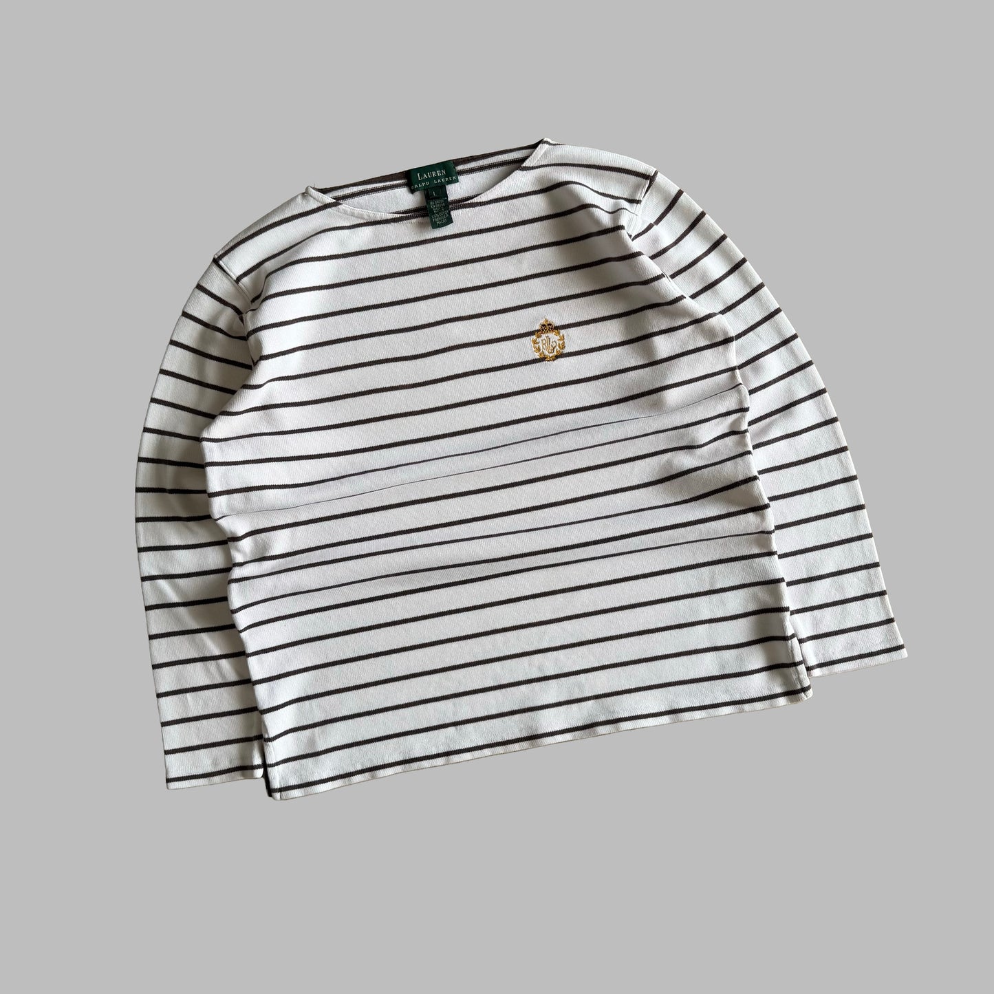 Y2K Polo Ralph Lauren Striped Lightweight Knit - L