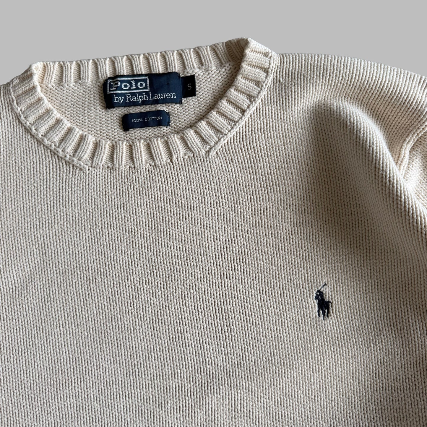 90s Polo Ralph Lauren Heavy Knit - M