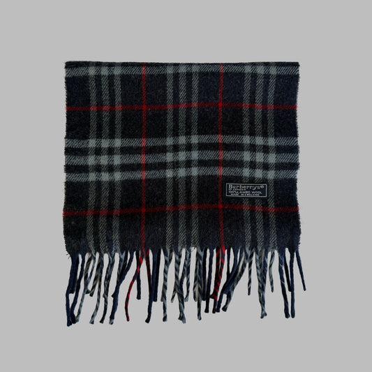 90s Burberry Lambswool Nova Check Scarf
