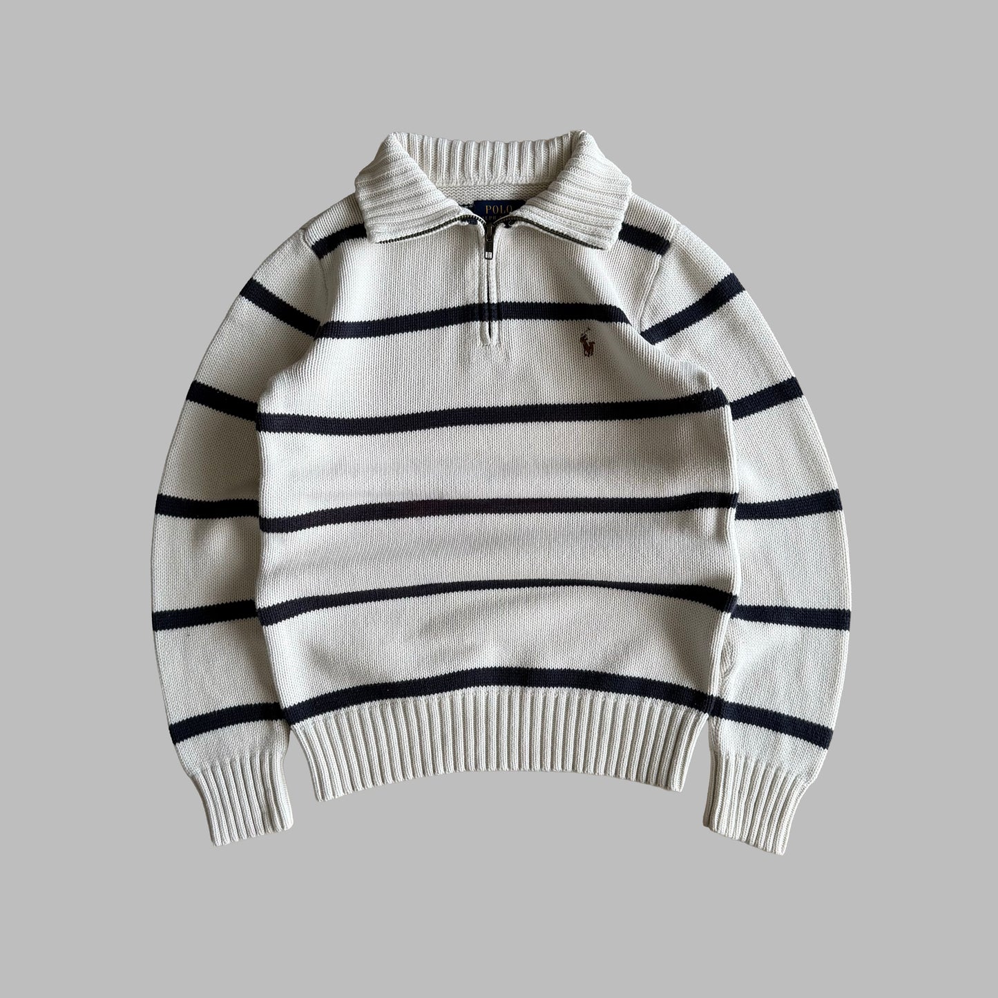 Polo Ralph Lauren Striped Quarter Zip - XS