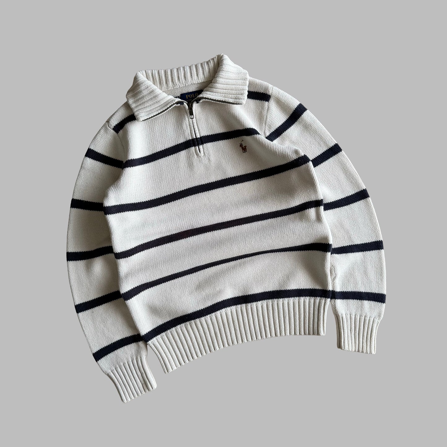 Polo Ralph Lauren Striped Quarter Zip - XS