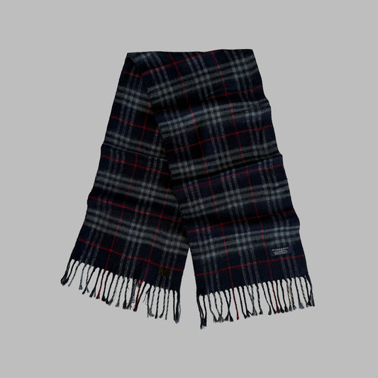 Y2K Burberry Lambswool Check Scarf