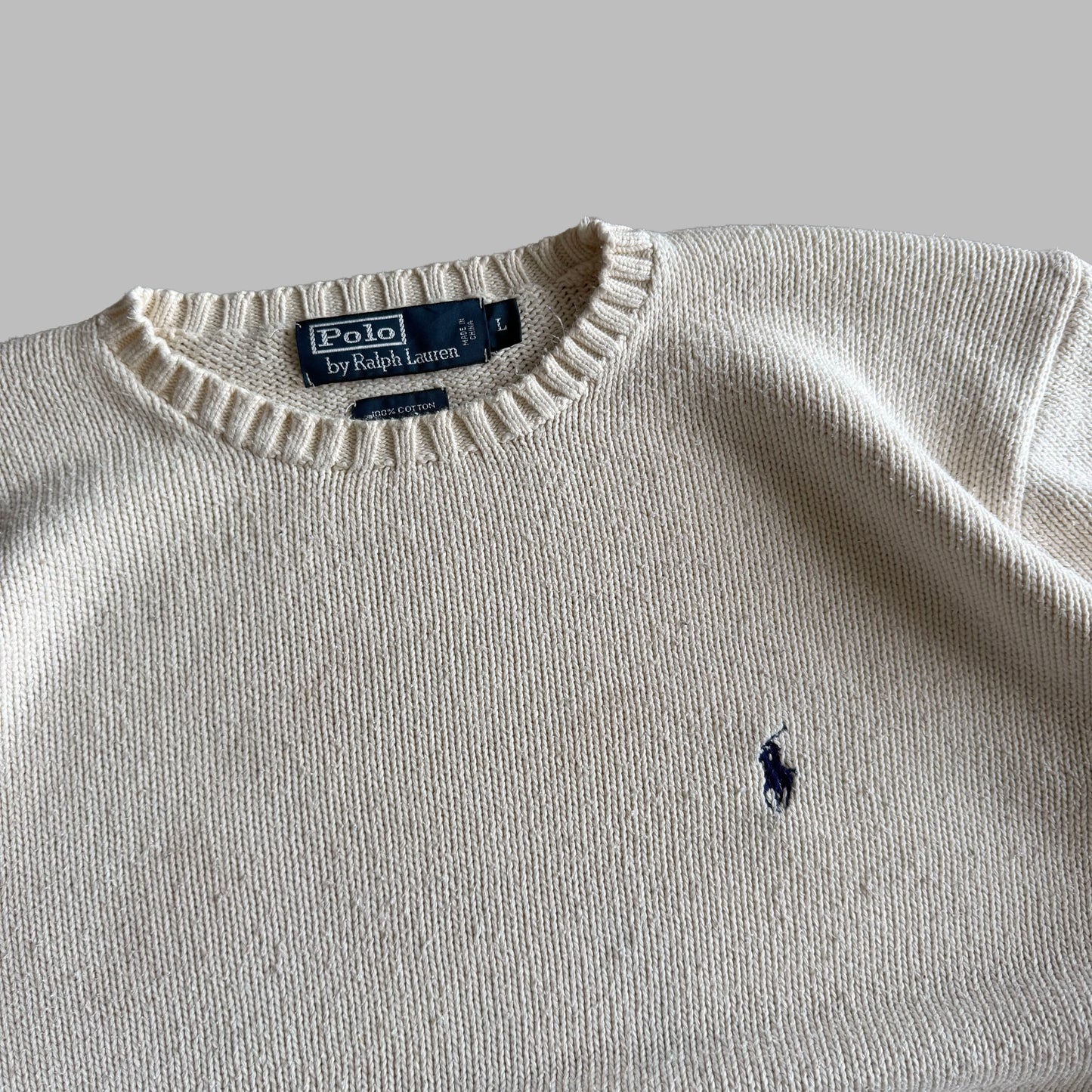 90s Polo Ralph Lauren Heavy Knit - L