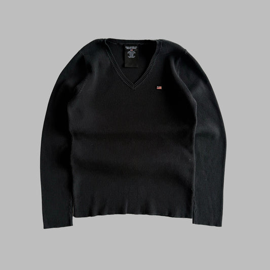 Y2K Polo Ralph Lauren Ribbed Knit - L