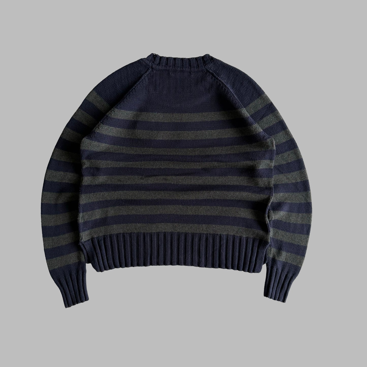 Y2K Polo Ralph Lauren Striped Heavy Knit - S