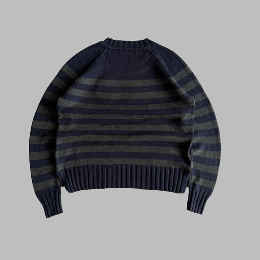 Y2K Polo Ralph Lauren Striped Heavy Knit - S
