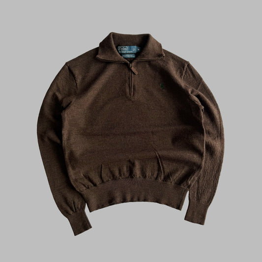 90s Polo Ralph Lauren Wool Quarter Zip - XS