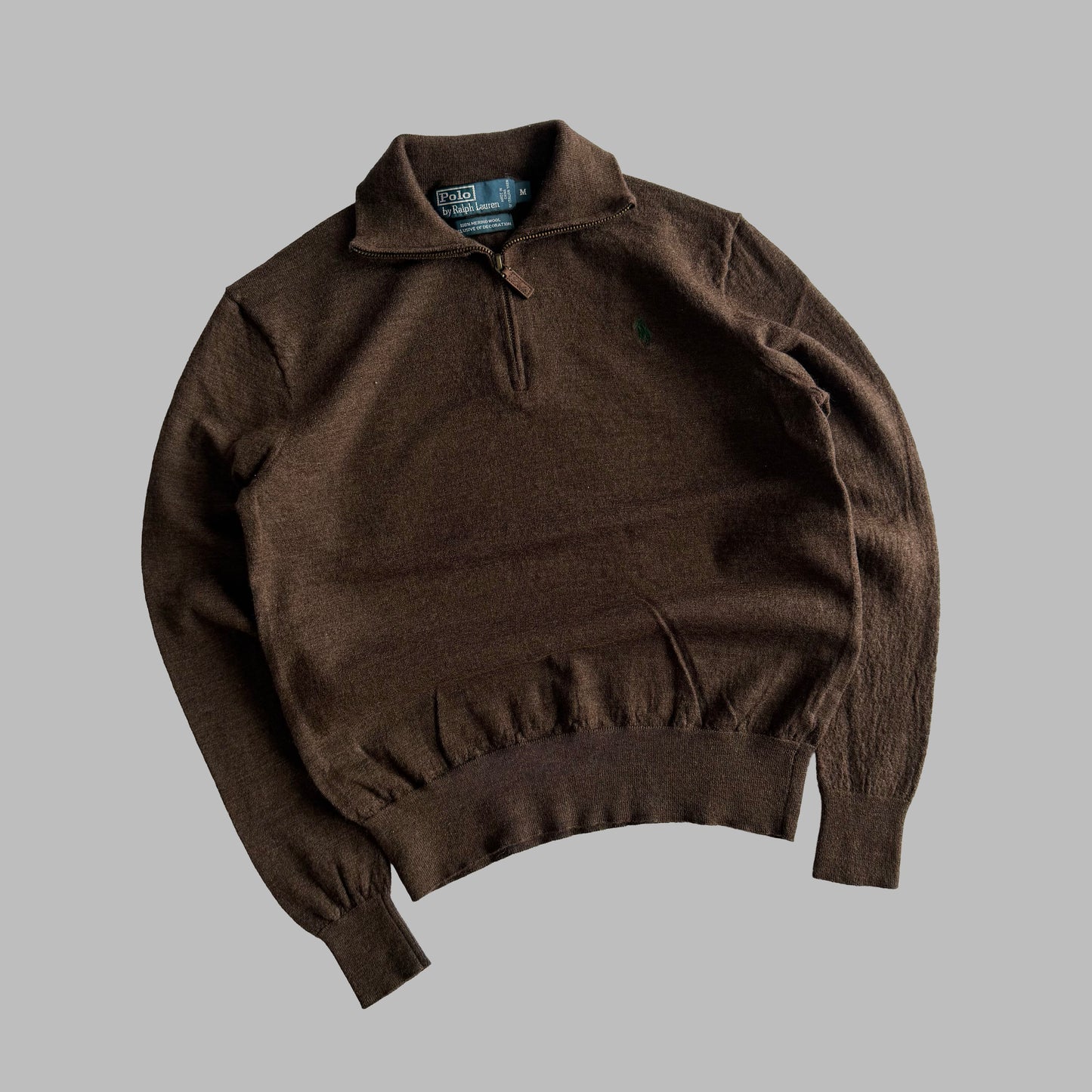90s Polo Ralph Lauren Wool Quarter Zip - XS