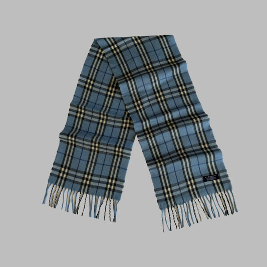 Y2K Burberry Lambswool Check Scarf