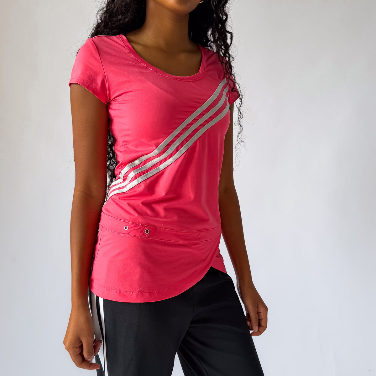 Y2K Adidas Three Stripe Mini Dress - S