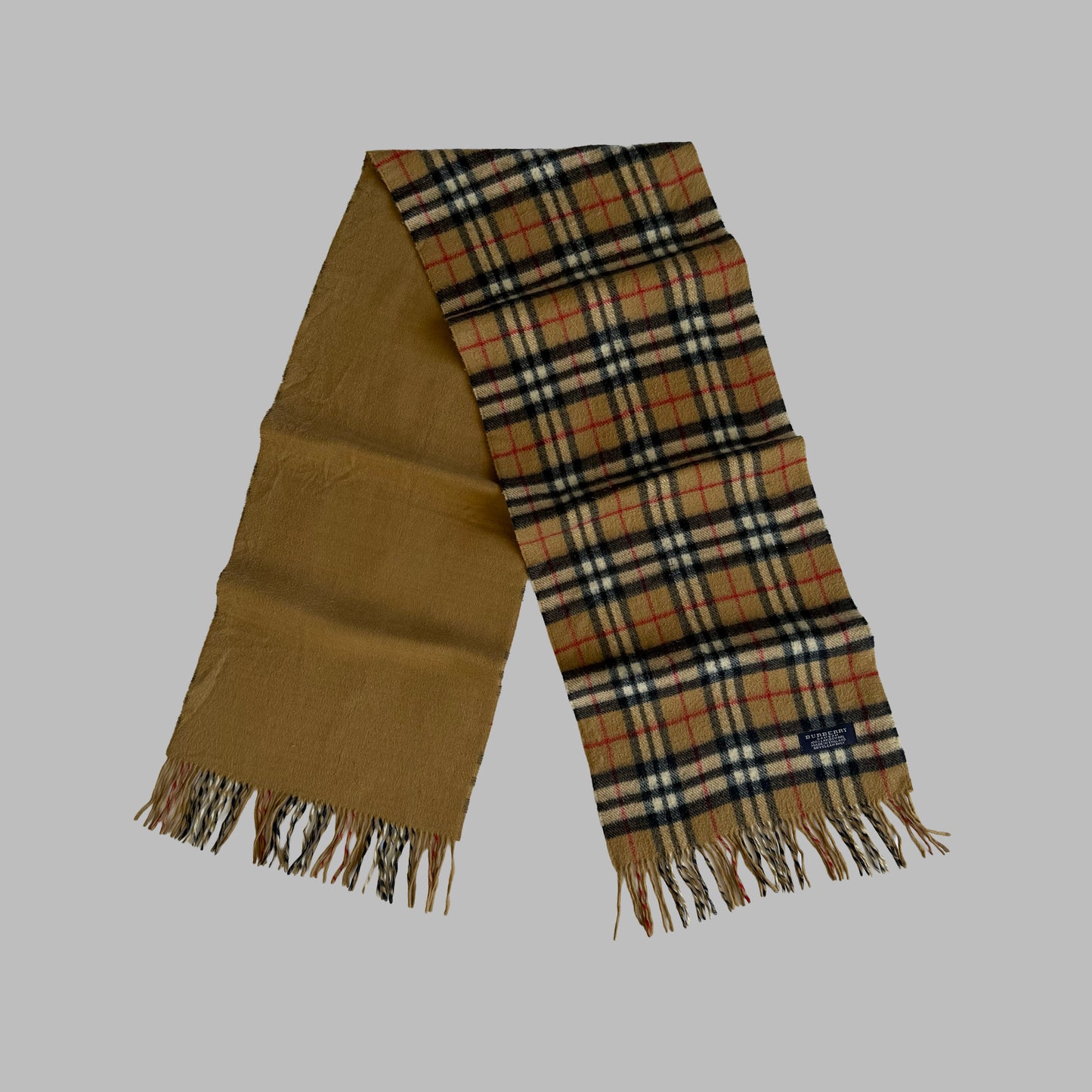 Y2K Burberry Lambswool Nova Check Scarf