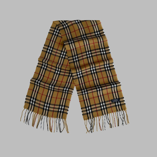 Y2K Burberry Lambswool Nova Check Scarf