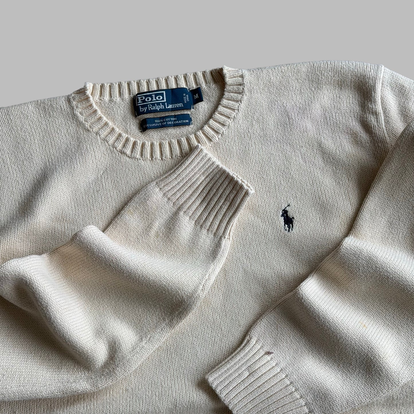90s Polo Ralph Lauren Heavy Knit - M