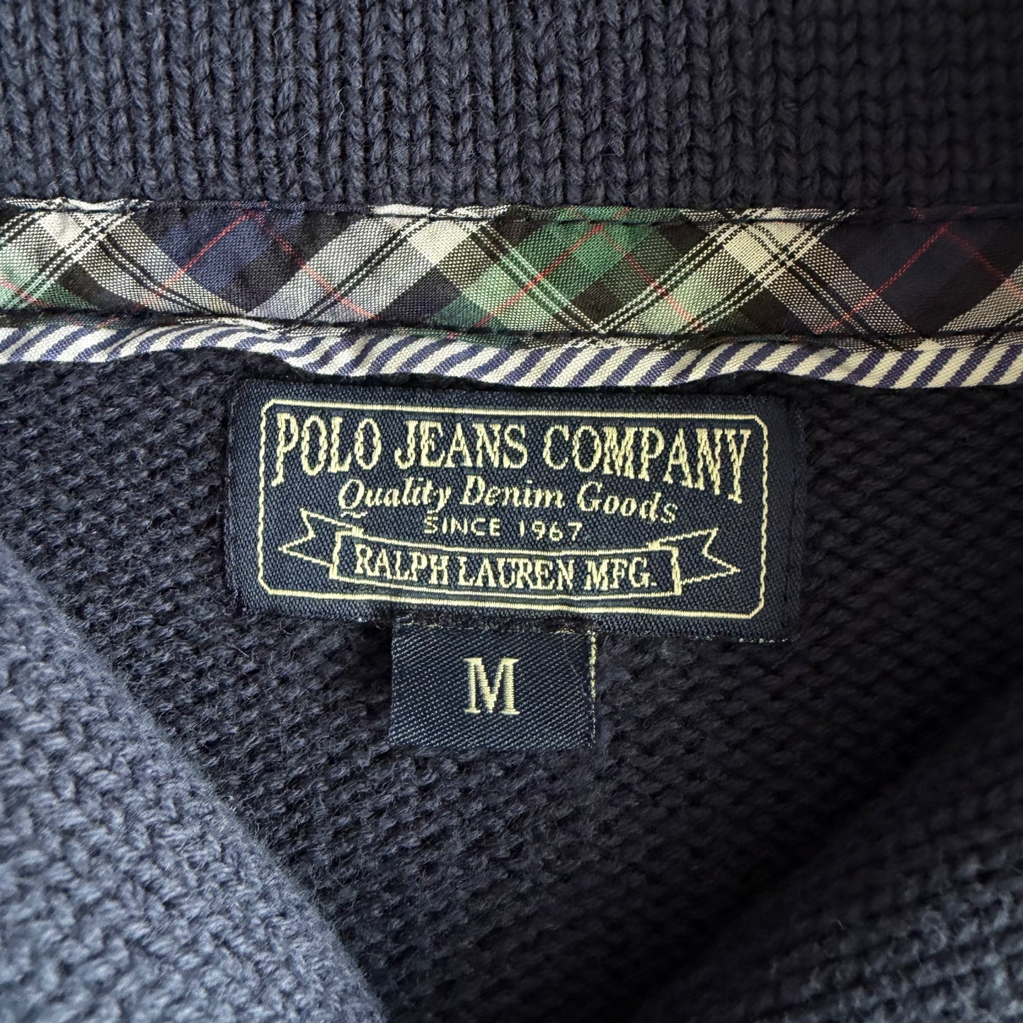 90s Polo Ralph Lauren Shawl Collar Heavy Knit - M