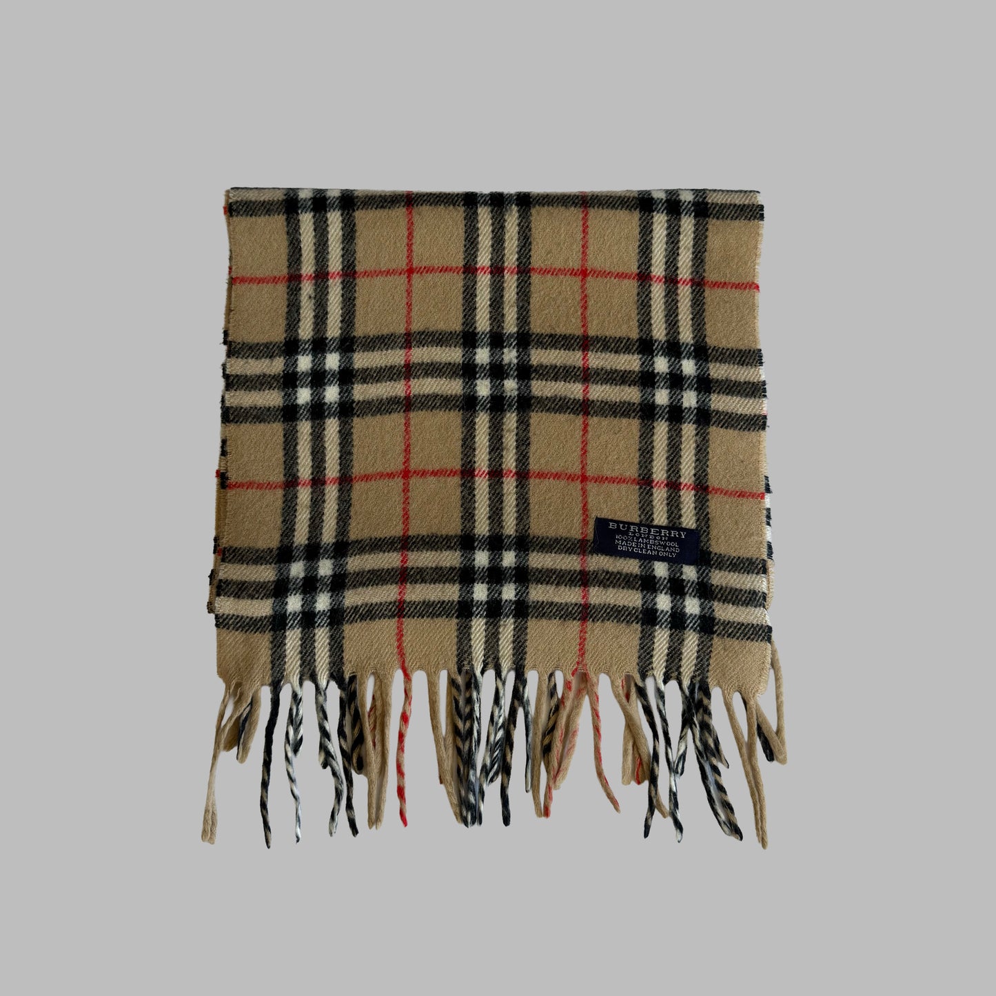 Y2K Burberry Lambswool Nova Check Scarf