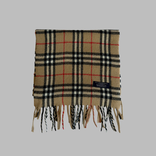 Y2K Burberry Lambswool Nova Check Scarf