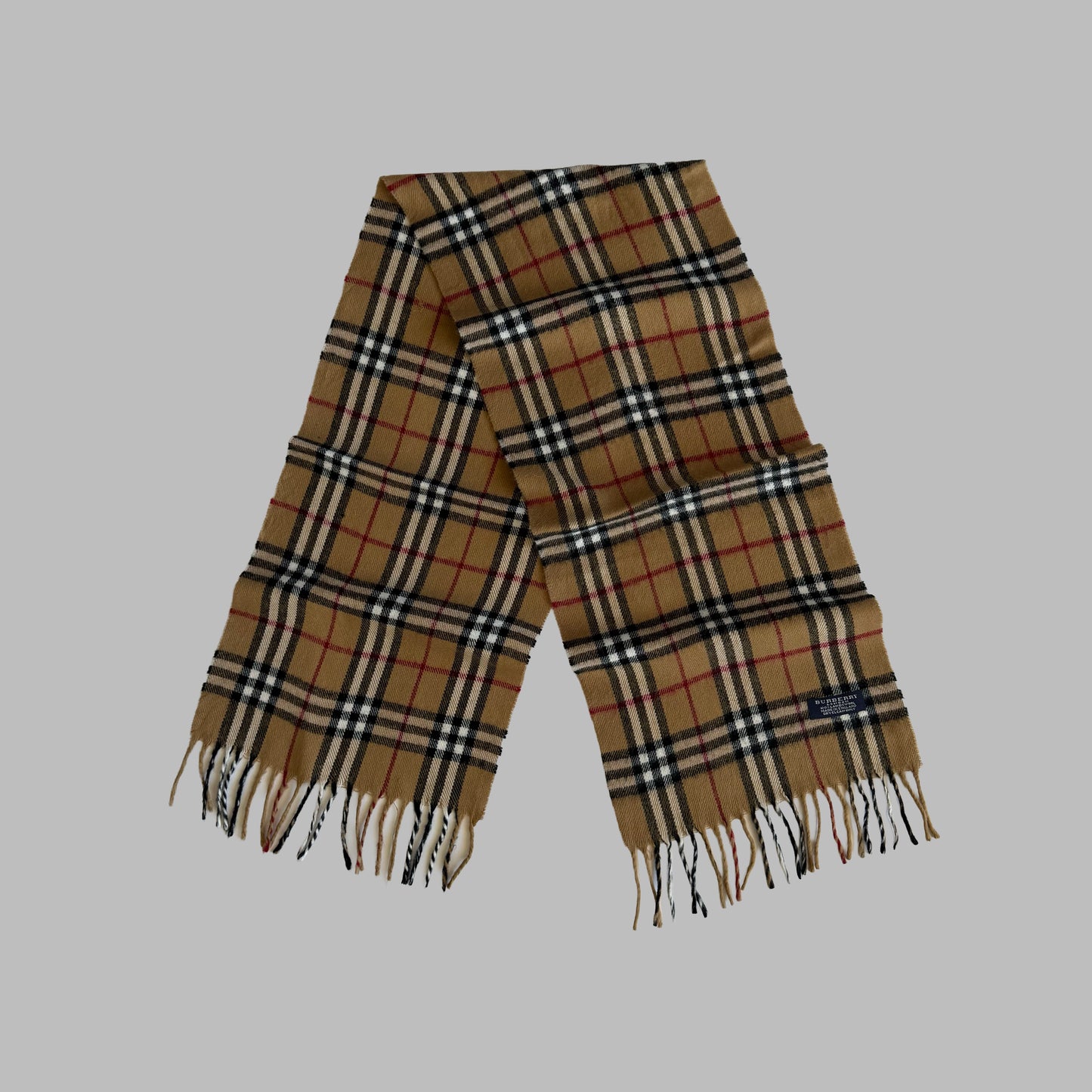 Y2K Burberry Lambswool Nova Check Scarf
