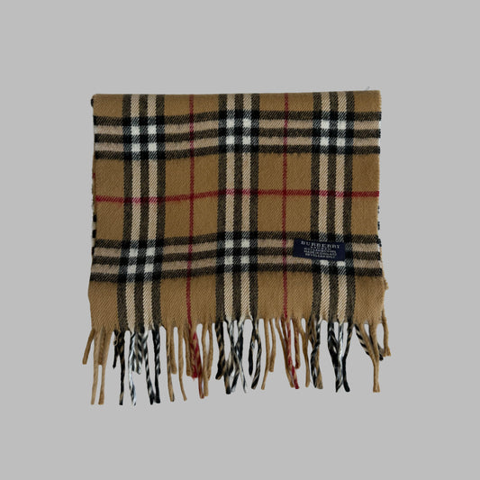 Y2K Burberry Lambswool Nova Check Scarf