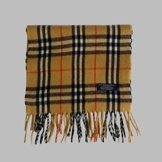 Y2K Burberry Lambswool Nova Check Scarf