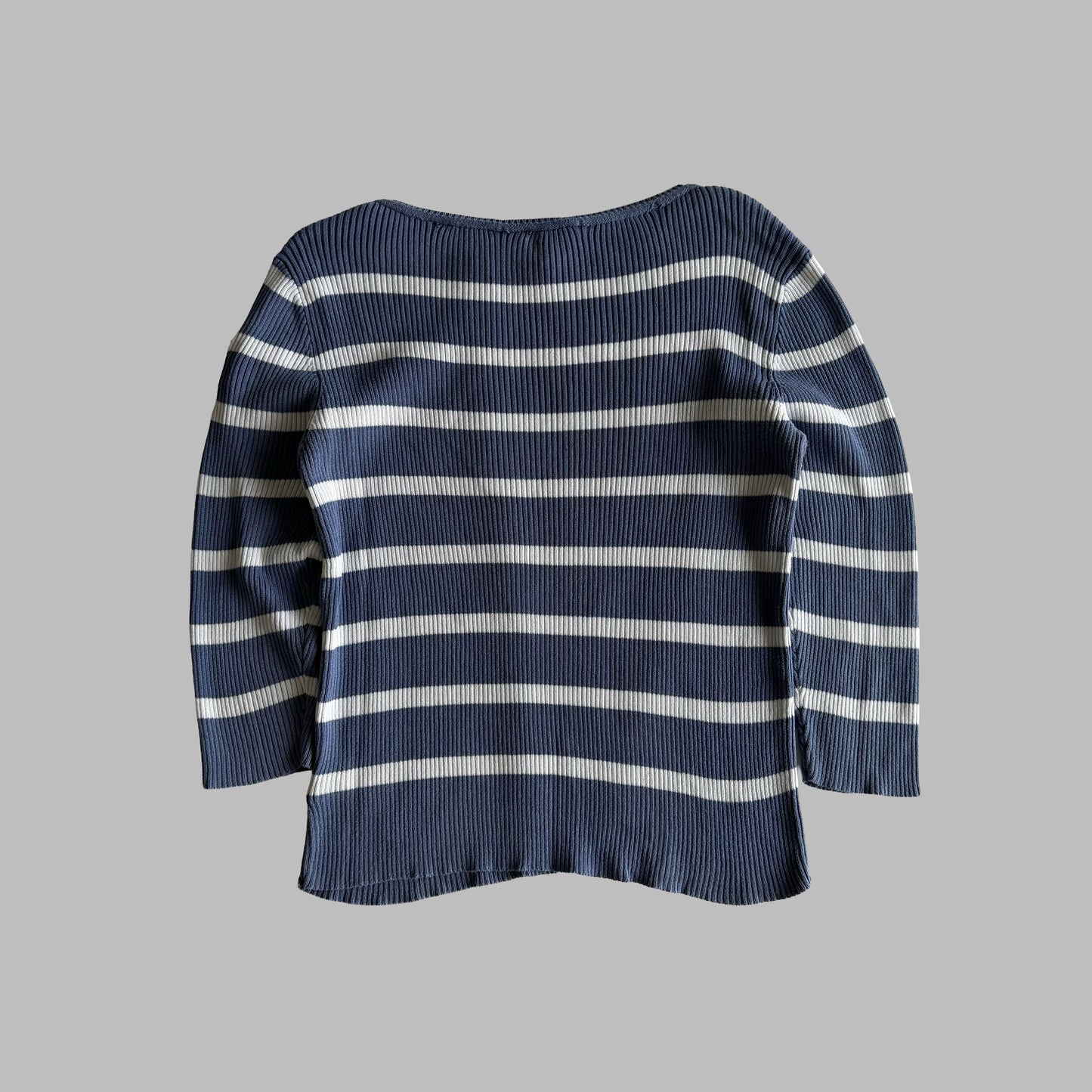 Y2K Polo Ralph Lauren Ribbed Striped Knit - XL