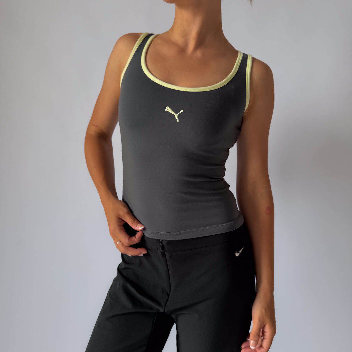 Y2K Puma Ringer Activewear Tank - XS