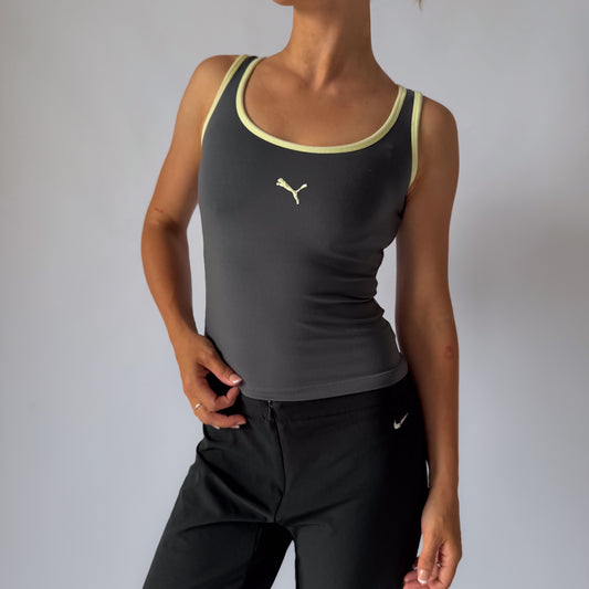Y2K Puma Ringer Activewear Tank - XS