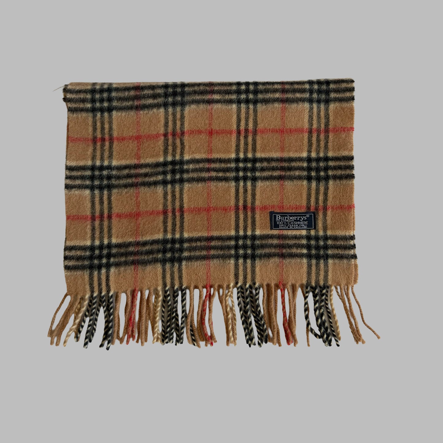 90s Burberry Cashmere Nova Check Scarf