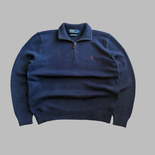 90s Polo Ralph Lauren Heavyweight Quarter Zip - L